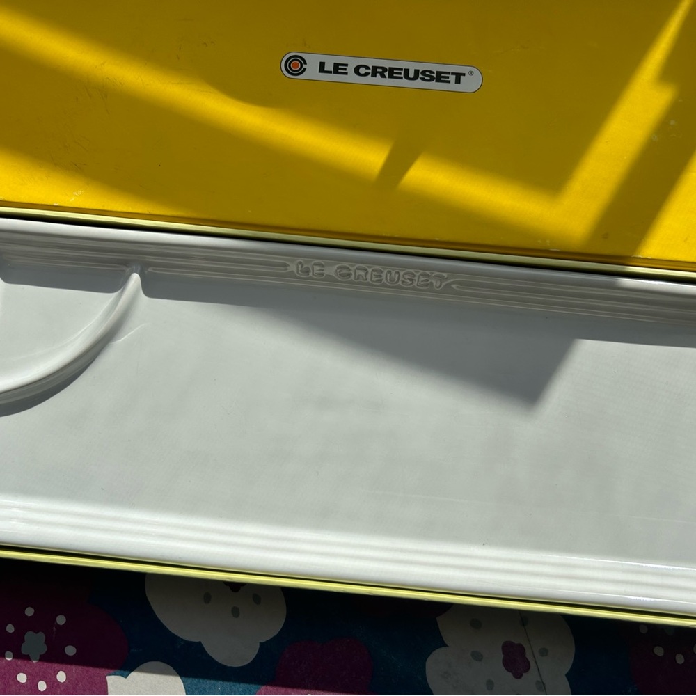 Le Creuset White Sushi/ Dumpling/ Fish Dish